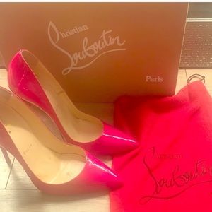 Size 38 pink pigalle red bottoms